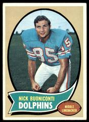 Nick Buoniconti #244 Football Cards 1970 Topps Prices