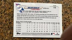 Back | Walker Buehler Baseball Cards 2021 Topps UK Edition