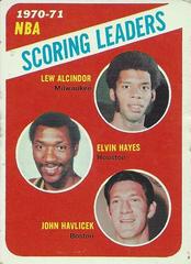 Scoring Leaders Alcindor-Hayes-Havlicek Basketball Cards 1971 Topps Prices