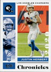 Justin Herbert #53 Football Cards 2020 Panini Chronicles Prices