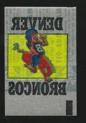 Denver Broncos Football Cards 1965 Topps Rub Offs Prices