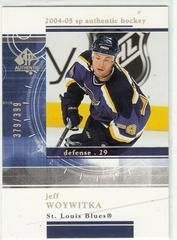 Jeff Woywitka Hockey Cards 2004 SP Authentic Rookie Redemption Prices