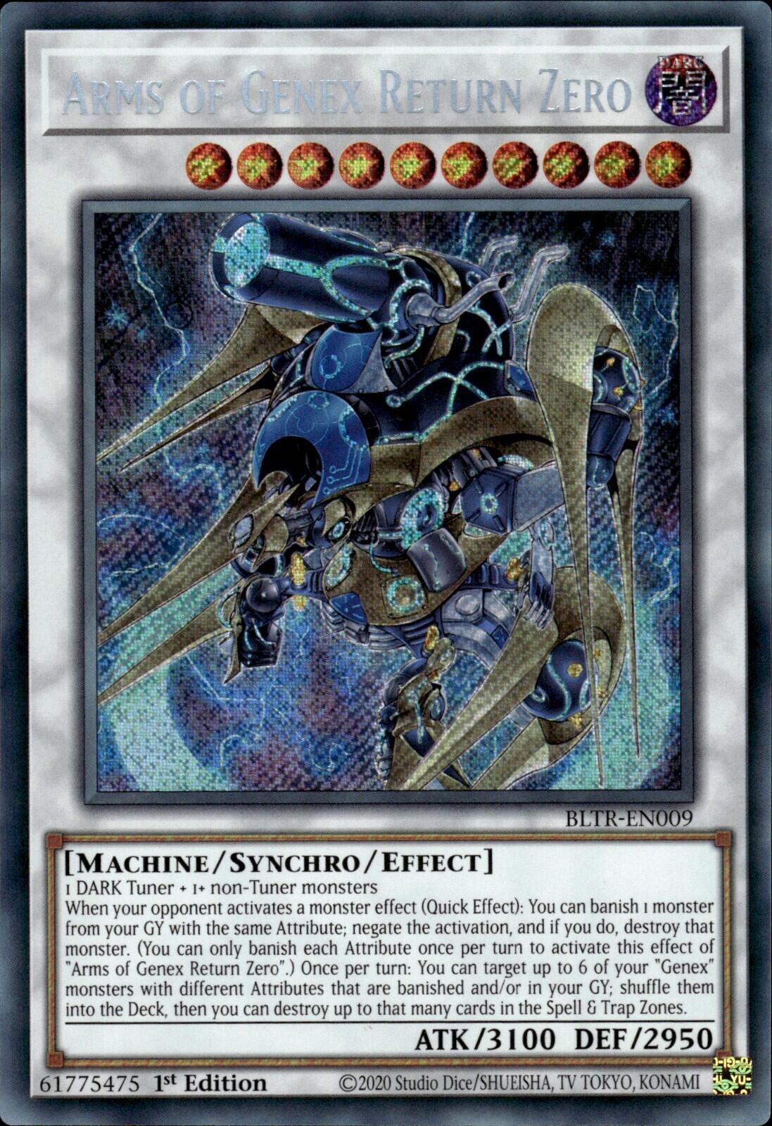 Arms of Genex Return Zero BLTR-EN009 YuGiOh Battles of Legend: Terminal Revenge