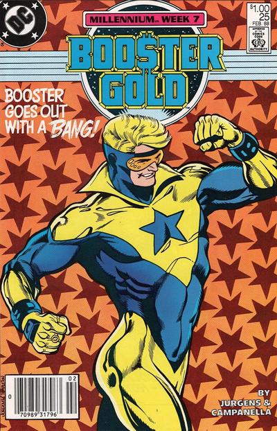 Booster Gold [Newsstand] #25 (1988) Comic Books Booster Gold