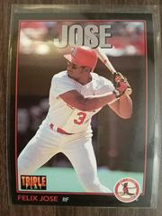 Felix Jose Baseball Cards 1993 Panini Donruss Triple Play Prices