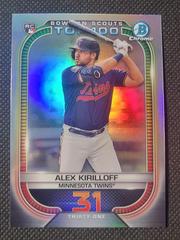 Alex Kirilloff #BTP-31 Baseball Cards 2021 Bowman Scout’s Top 100 Prices