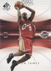 LeBron James Basketball Cards 2004 SP Authentic Prices