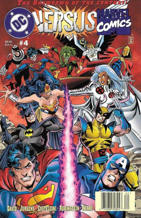 DC Versus Marvel / Marvel Versus DC [Newsstand] #4 (1996) Comic Books DC versus Marvel