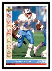 Lorenzo White #416 Football Cards 1993 Upper Deck Prices