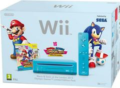 Blue Nintendo Wii System [Mario and Sonic Limited Edition Pack] PAL Wii Prices