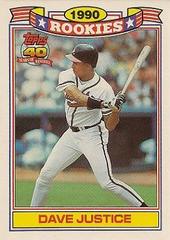 Dave Justice #15 Baseball Cards 1991 Topps Glossy Rookies Prices