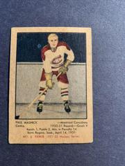 Paul Masnick #8 Hockey Cards 1951 Parkhurst Prices