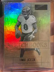 Lamar Jackson #8 Football Cards 2022 Panini Playbook Sketchbooks Prices