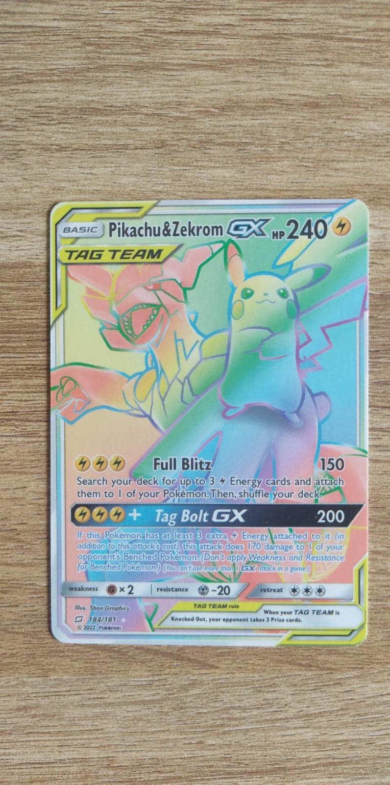 Pikachu Zekrom Gx Ungraded Pokemon Team Up