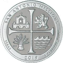 2019 S [SILVER SAN ANTONIO MISSIONS PROOF] Coins America the Beautiful Quarter Prices