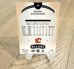 Back Of Card | Mark Giordano [Chrome Base] Hockey Cards 2020 Upper Deck Allure