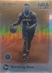 Zion Williamson [Holo] Basketball Cards 2019 Panini Hoops Arriving Now Prices