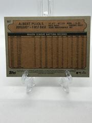 Back Of Card | Albert Pujols Baseball Cards 2021 Topps Heritage