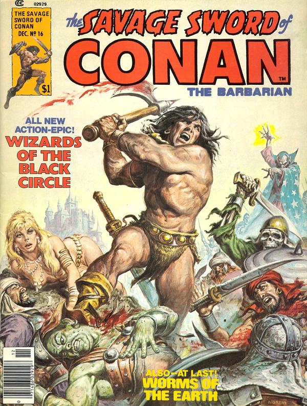 Savage Sword Of Conan The Barbarian #16 (1976) Comic Books Savage Sword of Conan the Barbarian