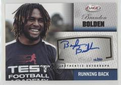 Brandon bolden [Platinum] #A-4 Football Cards 2012 Sage Hit Artistry Autograph Prices
