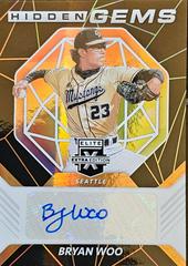Bryan Woo [Autograph] Baseball Cards 2021 Panini Elite Extra Edition Hidden Gems Signatures Prices