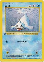 Seel [1st Edition] #41 Prices | Pokemon Base Set | Pokemon Cards