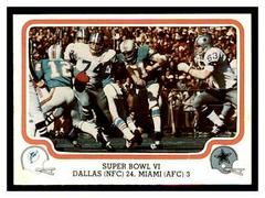 Super Bowl VI Football Cards 1979 Fleer Team Action Prices