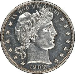 1903 [PROOF] Coins Barber Half Dollar Prices