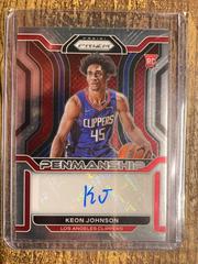 Keon Johnson #RP-KJN Basketball Cards 2021 Panini Prizm Rookie Penmanship Prices
