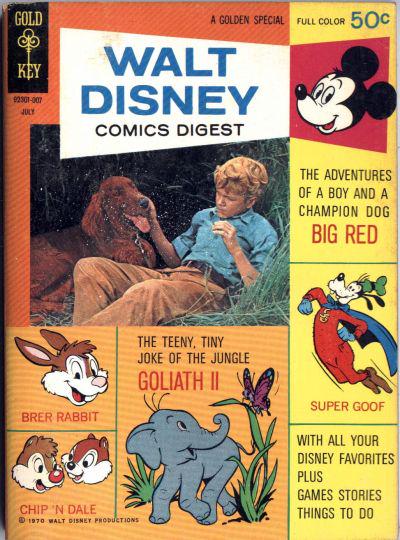 Walt Disney Comics Digest #23 (1970) Comic Books Walt Disney Comics Digest