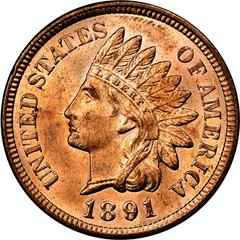 1891 Coins Indian Head Penny Prices