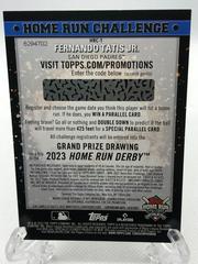 Back Of Card | Fernando Tatis Jr Baseball Cards 2022 Topps Home Run Challenge Code
