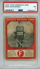 Duke Dutkowski Hockey Cards 1933 V252 Canadian Gum Prices