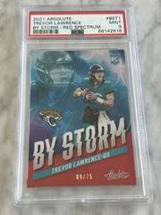 Trevor Lawrence [Red] #BST-1 Football Cards 2021 Panini Absolute By Storm Prices