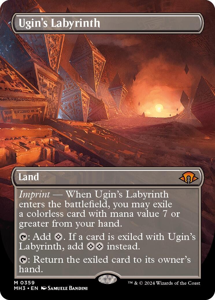 Ugin's Labyrinth [Borderless] #359 Magic Modern Horizons 3