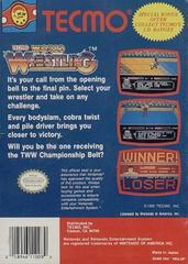 Tecmo World Wrestling - Back | Tecmo World Wrestling NES