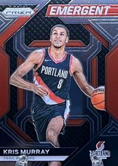Kris Murray #11 Basketball Cards 2023 Panini Prizm Emergent Prices