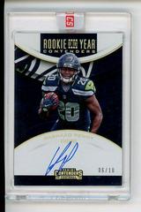 Rashaad Penny [Autograph Gold] Football Cards 2018 Panini Contenders Rookie of the Year Prices