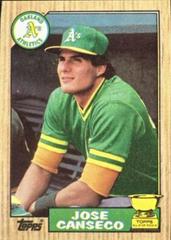 Jose Canseco Baseball Cards 1987 Topps Tiffany Prices