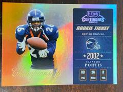 Clinton Portis [Championship Ticket] #118 Football Cards 2002 Playoff Contenders Prices