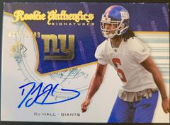 D.J. Hall [Autograph] #215 Football Cards 2008 SP Authentic Prices