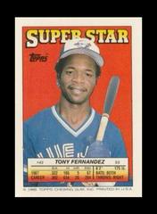 Tony Fernandez #43 Baseball Cards 1988 Topps Stickercard Prices
