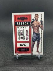 Israel Adesanya [Pink] Ufc Cards 2021 Panini Chronicles UFC Prices