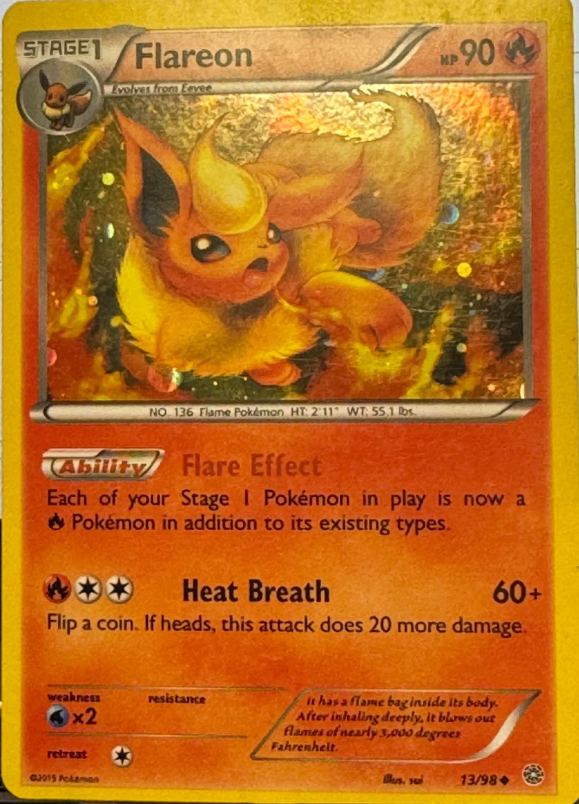 Flareon [Cosmos Holo] #13 Prices | Pokemon Ancient Origins | Pokemon Cards