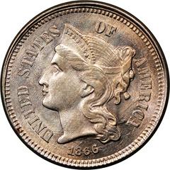 1866 [PROOF] Coins Three Cent Nickel Prices