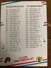 Checklist [297-390] #657 Baseball Cards 1988 Fleer Prices