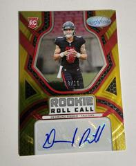 Desmond Ridder [Gold Etch] #RCS-DR Football Cards 2022 Panini Certified Rookie Roll Call Signatures Prices