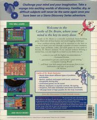 Back Cover | Castle of Dr. Brain [Sierra Discovery Series Release] PC Games