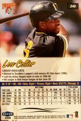 Rear | Lou Collier Baseball Cards 1998 Ultra