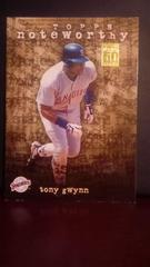 Tony gwynn #TS18 Baseball Cards 2001 Topps Noteworthy Prices